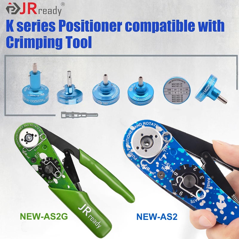 JRready K13-1 Positioner for Coax Crimp Tool AS22520/2-01 Crimp Contacts Pin #20 M39029/64-369,63-928, Soc #20 M39029/63-368,63-968(1 pcs) - Image 2